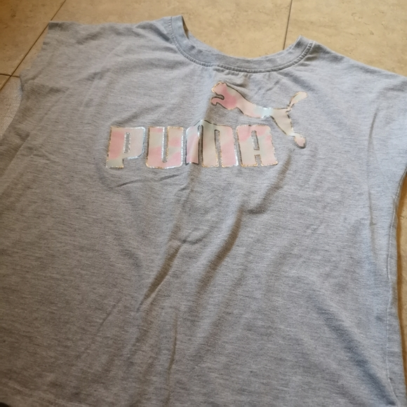Girls Puma Shirt & Active Wear Shorts - Picture 4 of 14